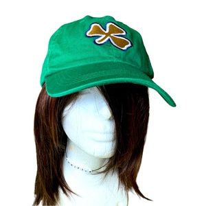 FIGHTING IRISH Lucky Clover Green Baseball Cap Ballcap University Of Notre Dame
